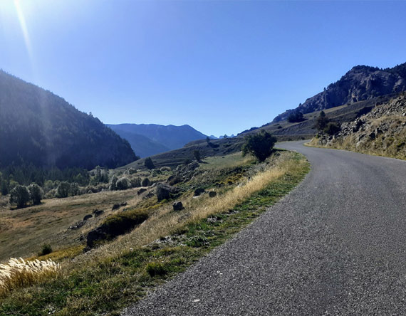 Route du queyras au soleil